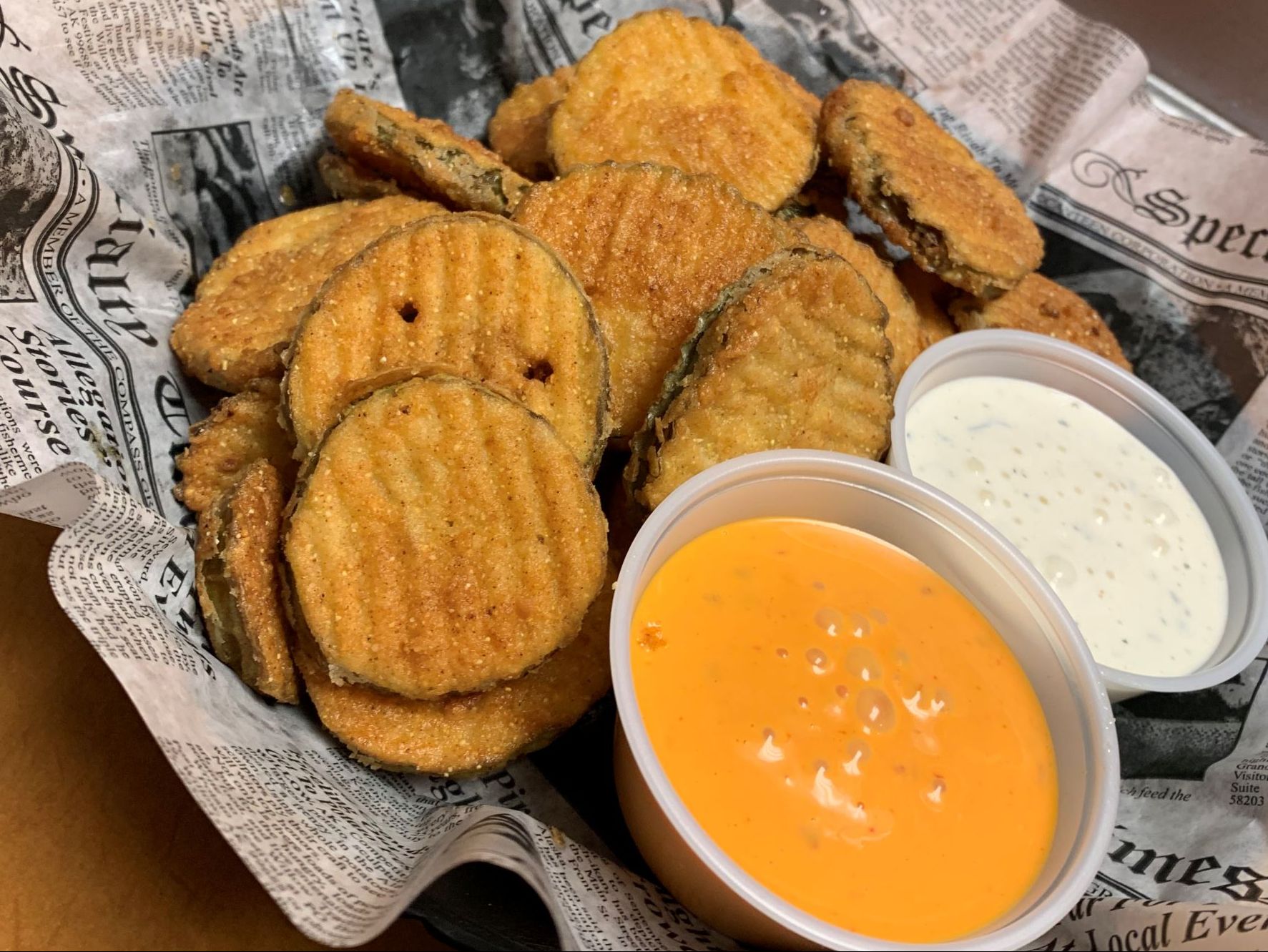 Order Fried Pickles Chips food online from Lunch Box store, Dearborn Heights on bringmethat.com