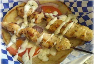 Order Chicken Kebob with Pita food online from Taste Of Greek store, Kingwood on bringmethat.com