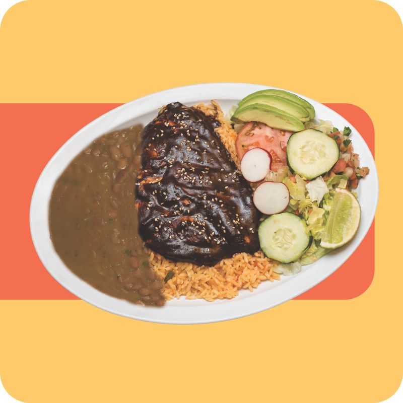 Order Pollo en Mole food online from El Tikal Restaurant store, Lynn on bringmethat.com