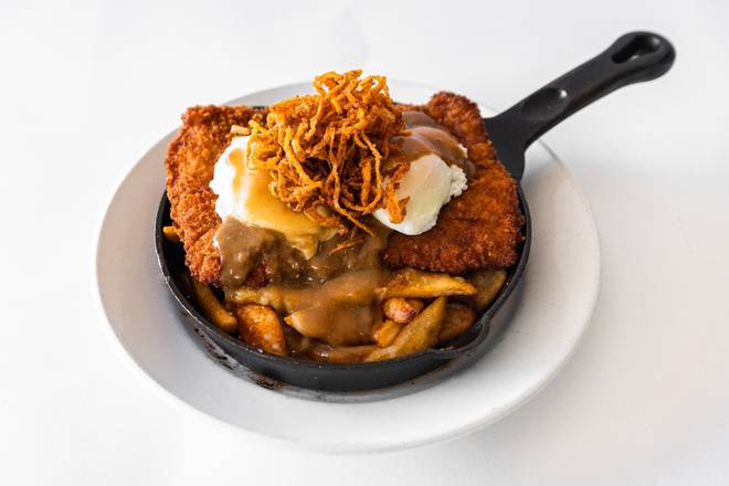 Order Poutine Fried Pork Chop Hash food online from The Hash Kitchen store, Scottsdale on bringmethat.com