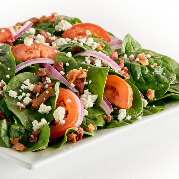 Order Spinach Tomato Salad food online from Pizza Guys store, Livermore on bringmethat.com