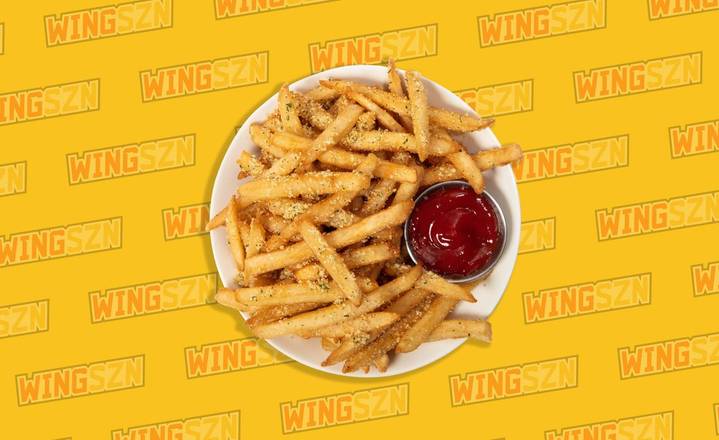 Order Garlic Parm Fries food online from Wing SZN store, Tulsa on bringmethat.com