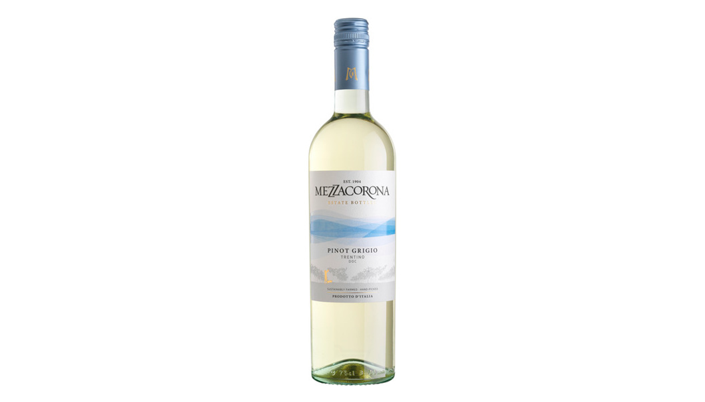 Order Mezzacorona Estate Bottled Pinot Grigio 750mL food online from Dimension Liquor store, Lake Forest on bringmethat.com