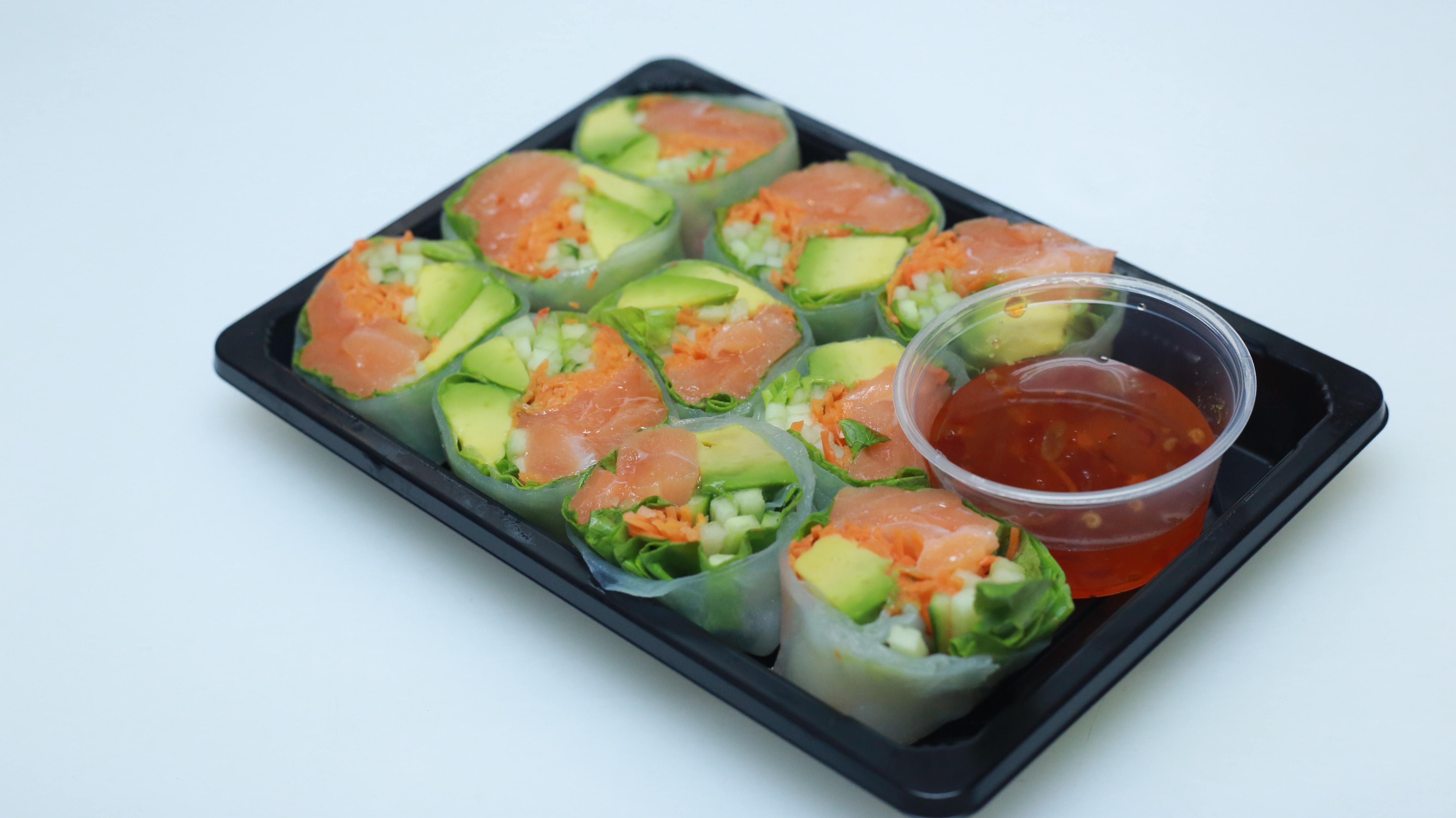 Order Salmon Spring Roll food online from Van Sushi Cafe store, Vernon Hills on bringmethat.com