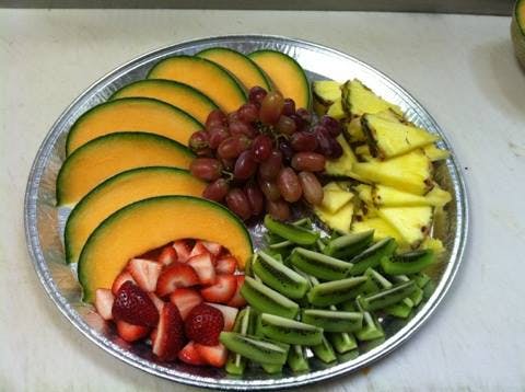 Order Fresh-Cut Fruit Platter Catering - Small (Serves 6 People) food online from Pizza & Panini store, Toms River on bringmethat.com
