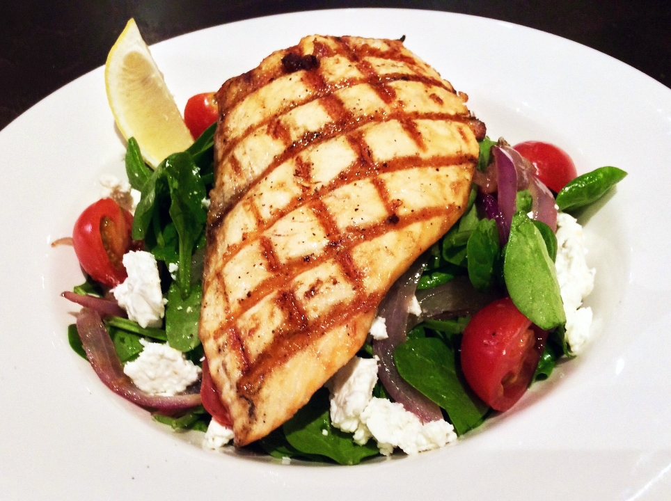 Order GRILLED SALMON SALAD food online from Jack Restaurant And Bar store, San Mateo on bringmethat.com