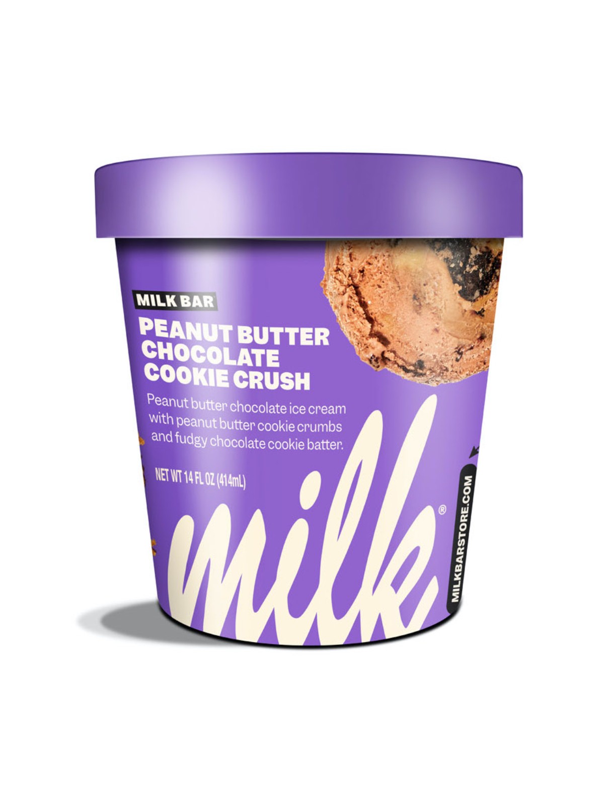 Order Milk Bar Peanut Butter Choc Cookie Ice Cream (14 oz) food online from Stock-Up Mart store, Minneapolis on bringmethat.com
