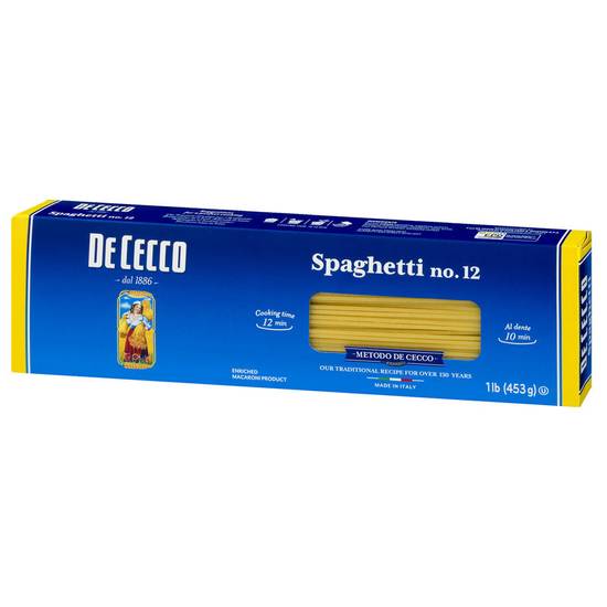 Order De Cecco Spaghetti Pasta 1lb food online from Everyday Needs By Gopuff store, Littleton on bringmethat.com