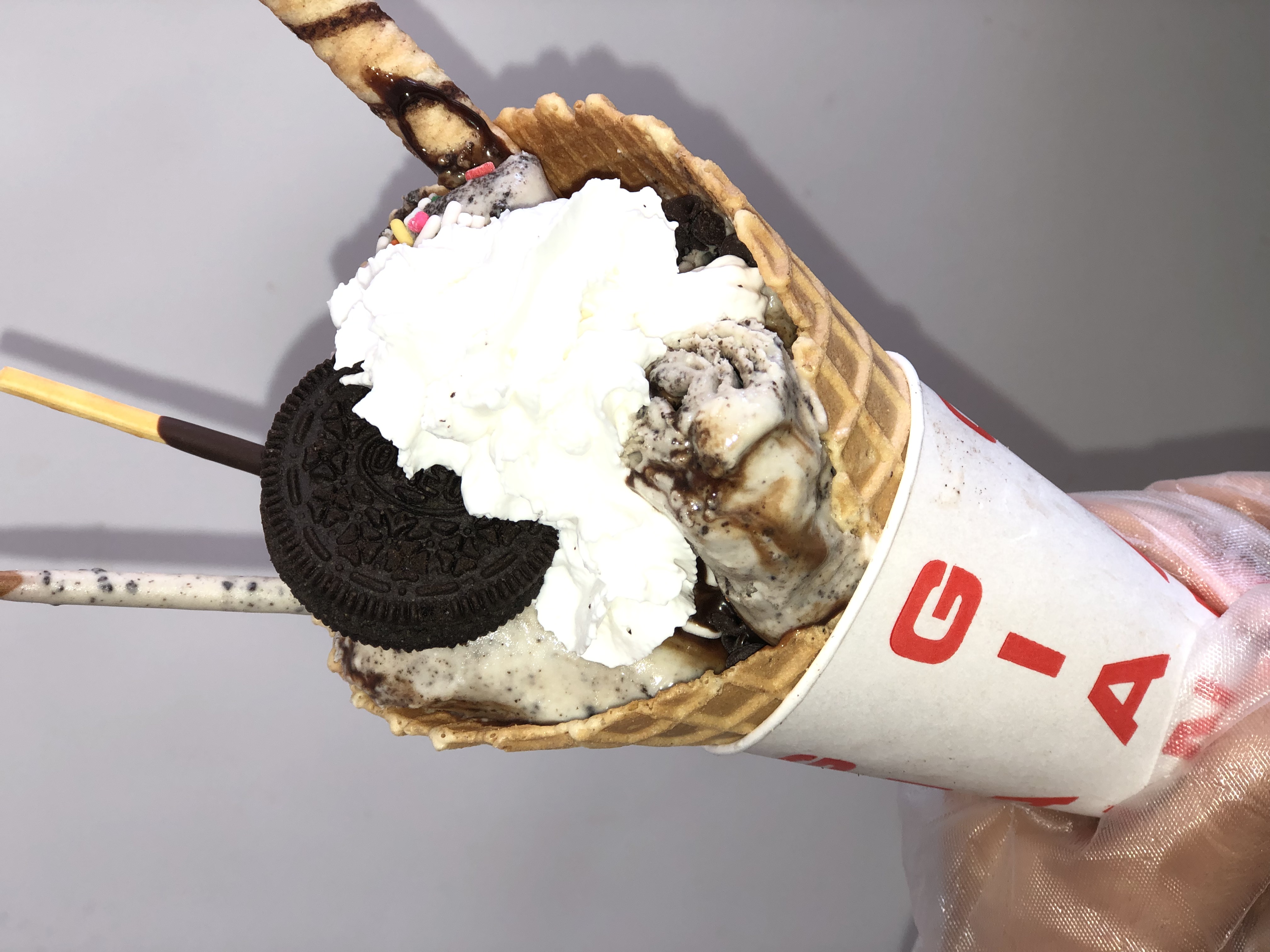 Order 2. Cookie Monster Ice Cream Roll food online from Yoyo Ice Cream store, New Britain on bringmethat.com