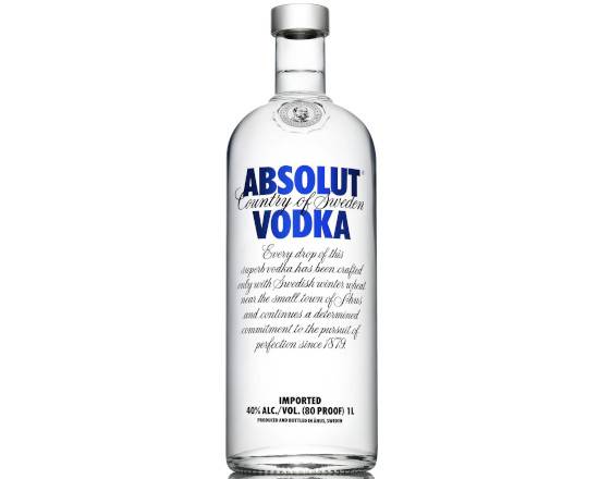 Order Absolut, 750mL vodka (40.0% ABV) food online from Audet's Wine & Spirits, store, Lynn on bringmethat.com