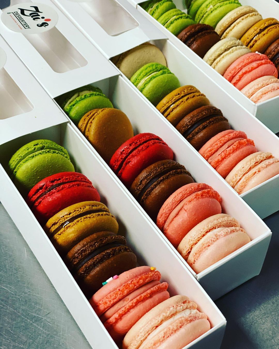Order French Macarons - Box food online from Zai Dessertery store, Bergenfield on bringmethat.com