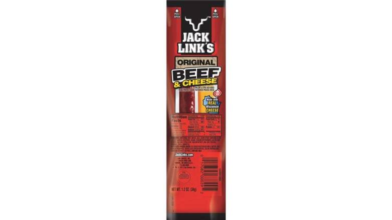 Order Jack Links 01139 Cheese & Beef Stick food online from Red Roof Market store, Lafollette on bringmethat.com