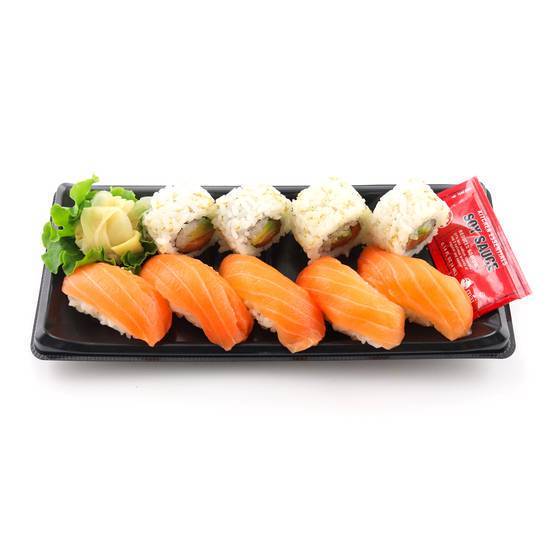 Order Salmon Nigiri and Roll Combo food online from Genji Sushi store, Campbell on bringmethat.com