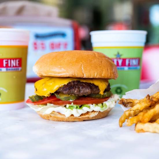 Order Youngster Cheeseburger food online from Mighty Fine Burgers store, Austin on bringmethat.com