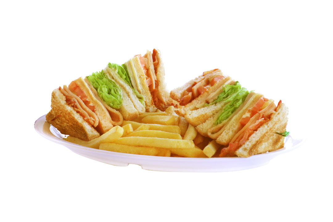 Order #11. Club Sandwich Combo food online from Michael Super Burgers store, Whittier on bringmethat.com