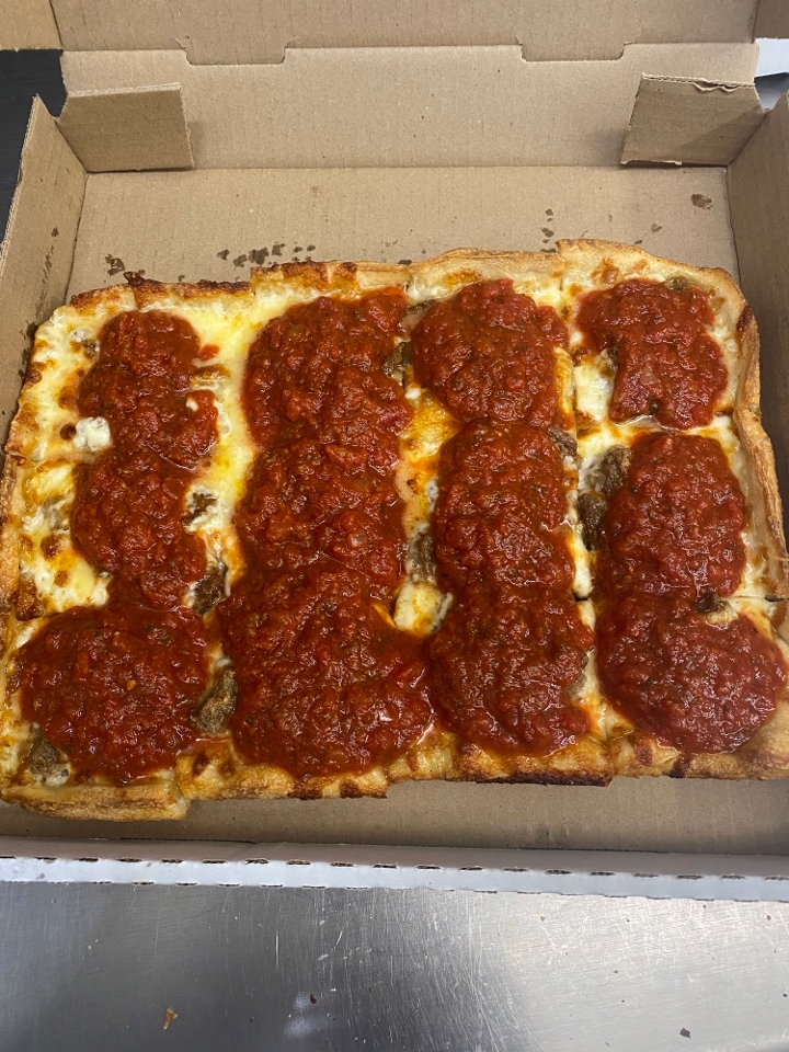 Order LARGE DEEP DISH food online from Rasicci Pizza store, Akron on bringmethat.com