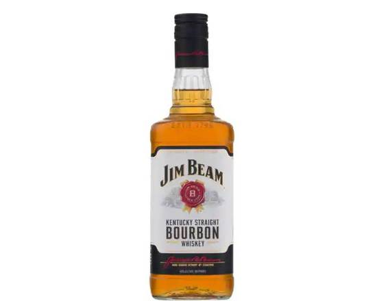 Order Jim Beam Bourbon, 750mL whiskey (40.0% ABV) food online from Tenderloin Liquor store, San Francisco on bringmethat.com