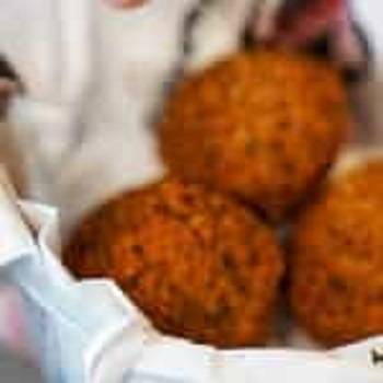 Order Falafel Balls (4 PCS) food online from Abu Omar Halal store, Katy on bringmethat.com