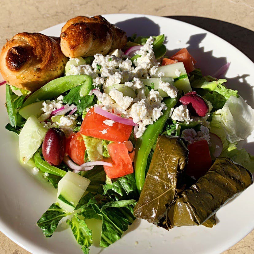 Order Greek Salad - Salad food online from Giovani Pizza store, Philadelphia on bringmethat.com