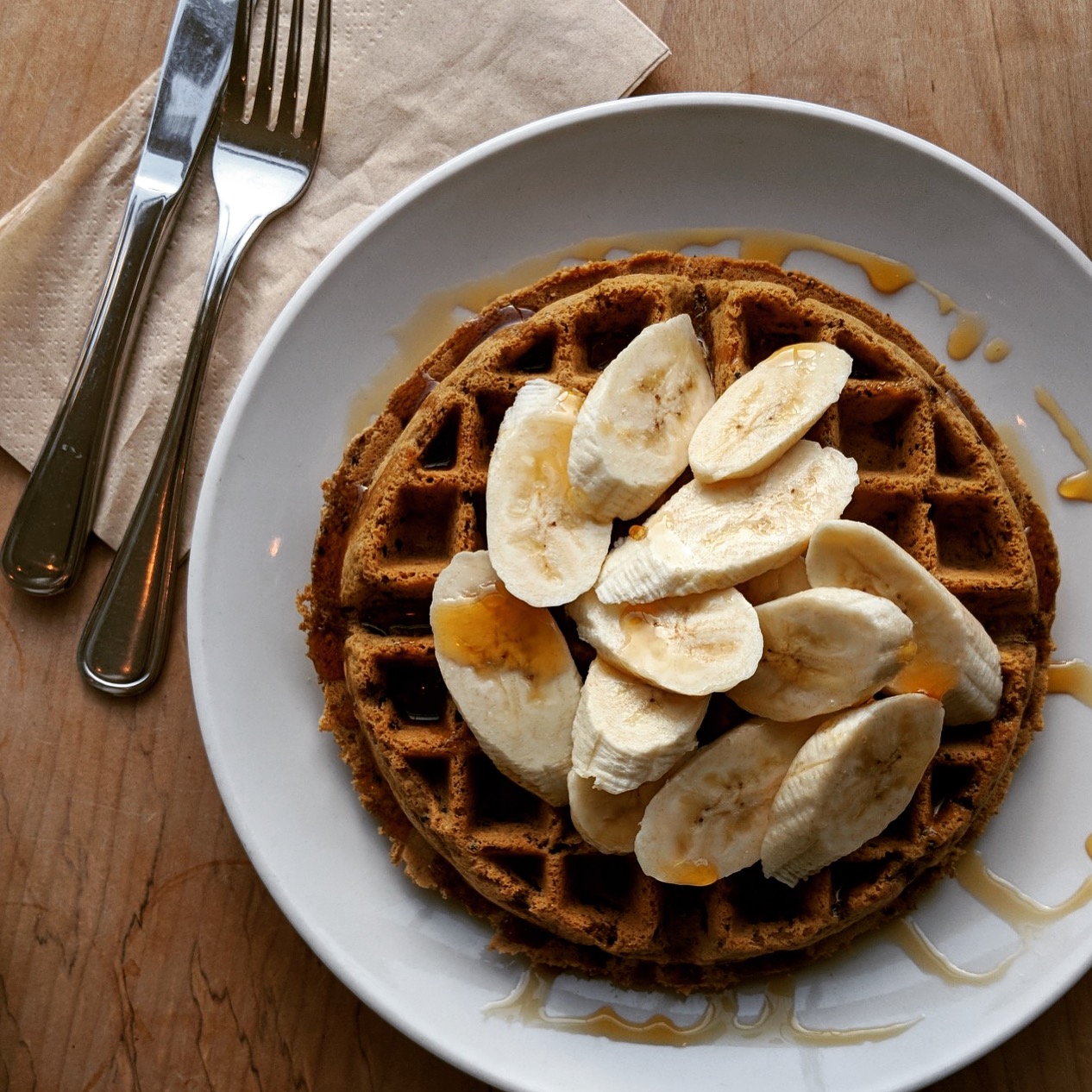 Order Quinoa Waffle (Gluten-Free) food online from Nourish Cafe store, San Francisco on bringmethat.com