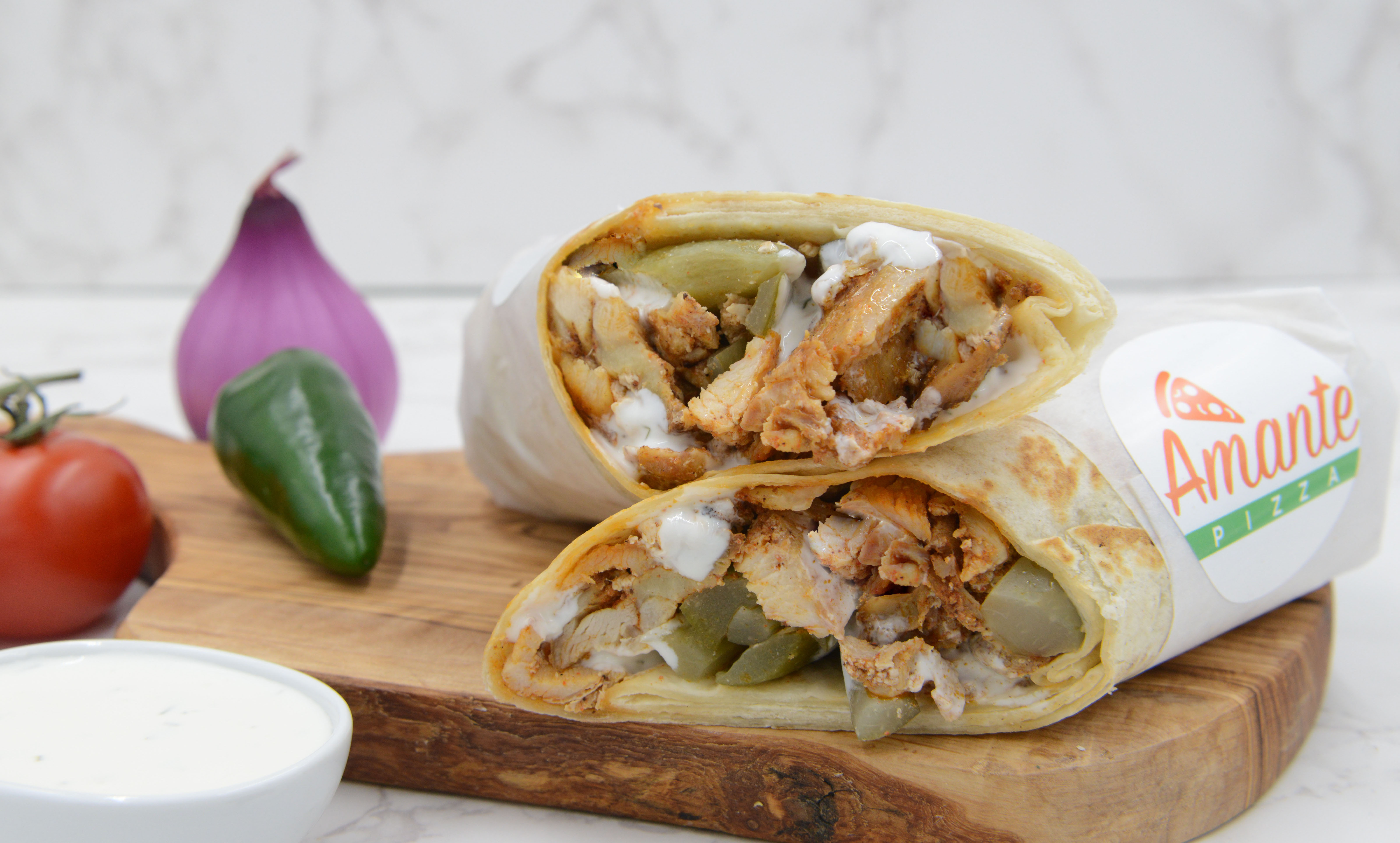 Order Chicken Shawarma Wrap food online from Jeb Pizza store, Troy on bringmethat.com