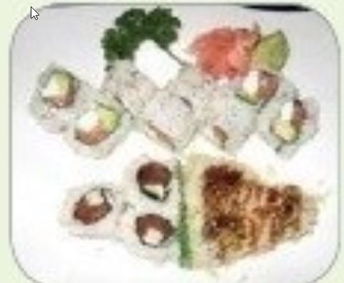 Order B. Three Piece Spicy Tuna, 3 Pieces Spicy Tuna Crunch and Philadelphia Roll Combo food online from Sushi Cafe store, South Elgin on bringmethat.com