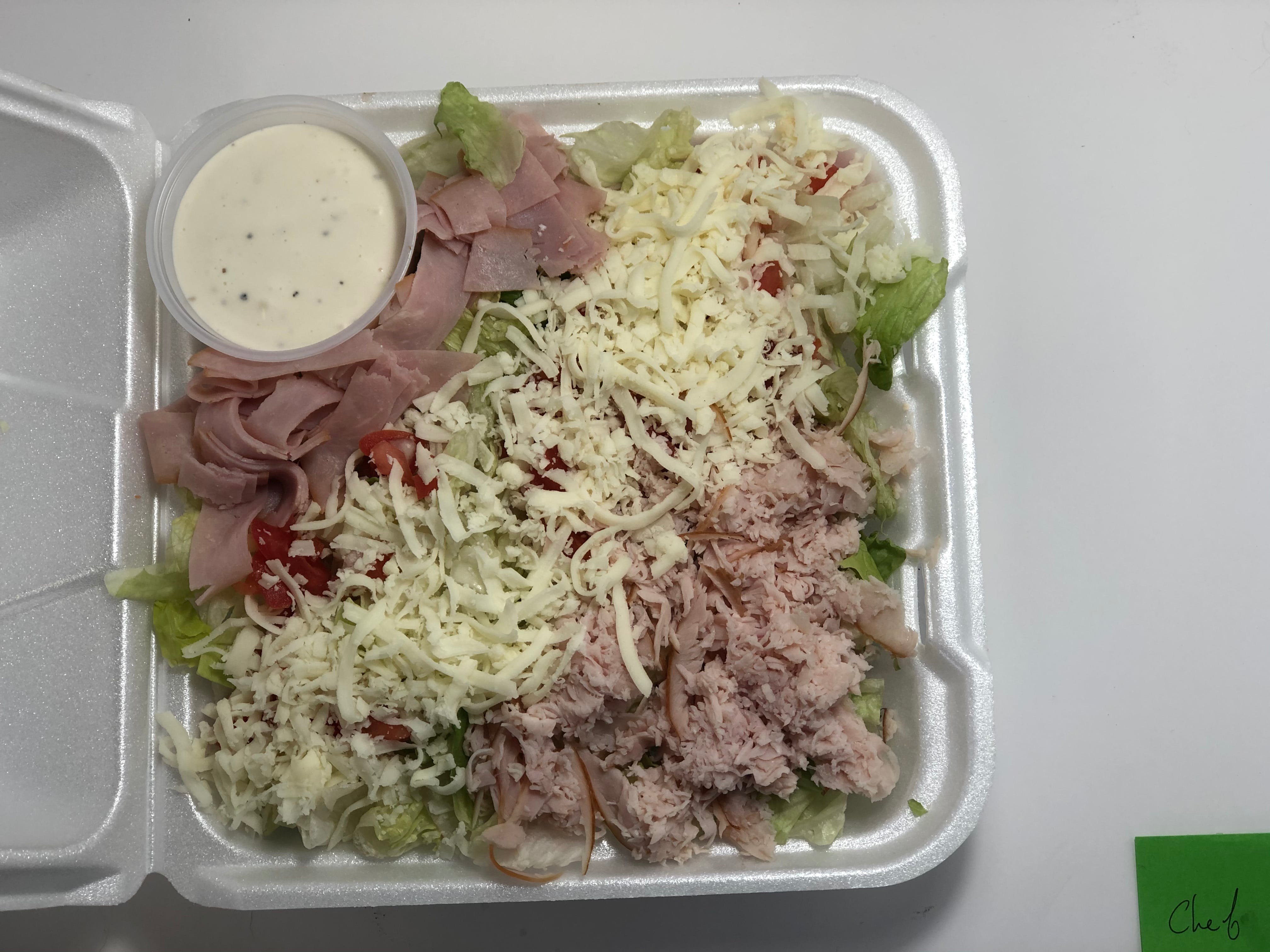 Order Chef Salad - Salad food online from Lombardo Pizza store, Wyoming on bringmethat.com