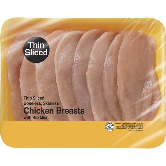 Order Thin Sliced Chicken Cutlets  (Lb) food online from Ctown Supermarkets store, Uniondale on bringmethat.com