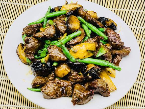 Order Korean Style Beef Filet with Mushroom  food online from Peony Seafood Restaurant store, Oakland on bringmethat.com