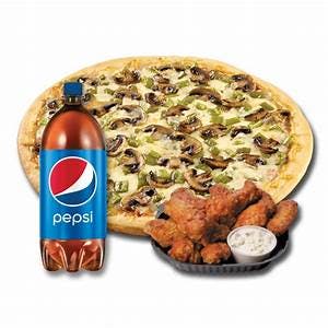 Order Large Cheese Pizza, 8 Wings & 2 Liter Soda Wednesday Pick Up Special - Special food online from Pino Ii Pizzeria & Restaurant store, Nazareth on bringmethat.com