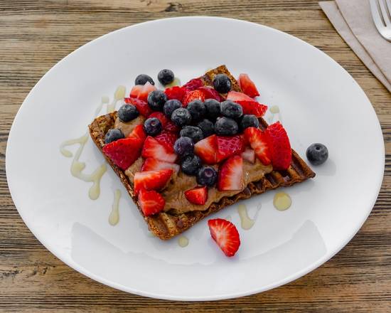 Order Almond Butter Fresh Fruit Toast food online from Very Juice store, New York on bringmethat.com