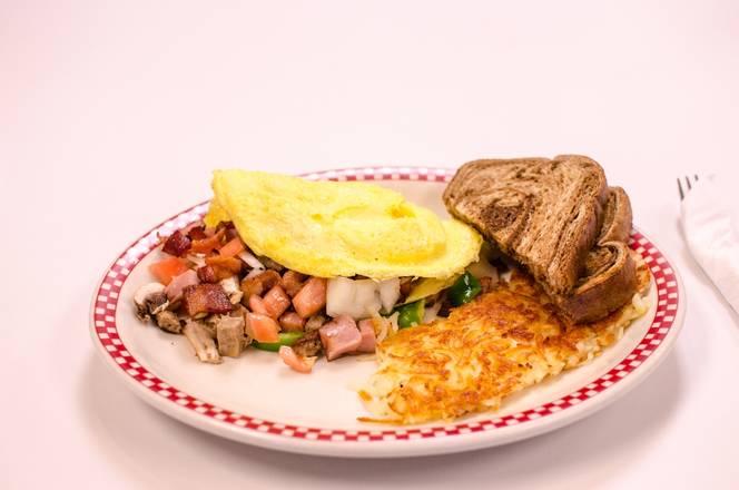 Order GRAND OMELET food online from Cahill Diner store, Inver Grove Heights on bringmethat.com