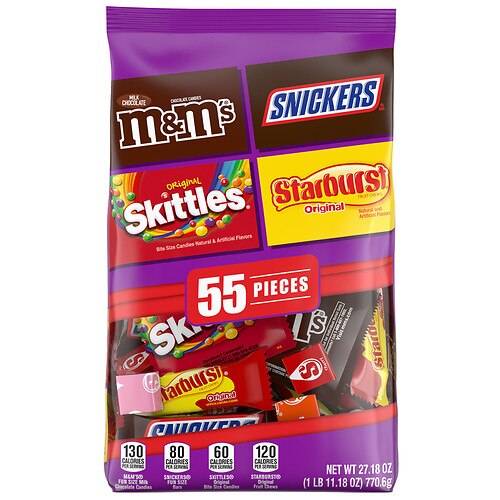 Order Mars M&M's, Snickers, Skittles, Starburst, Fun Size Candy, Halloween, XL Bag - 27.18 oz food online from Walgreens store, Des Plaines on bringmethat.com