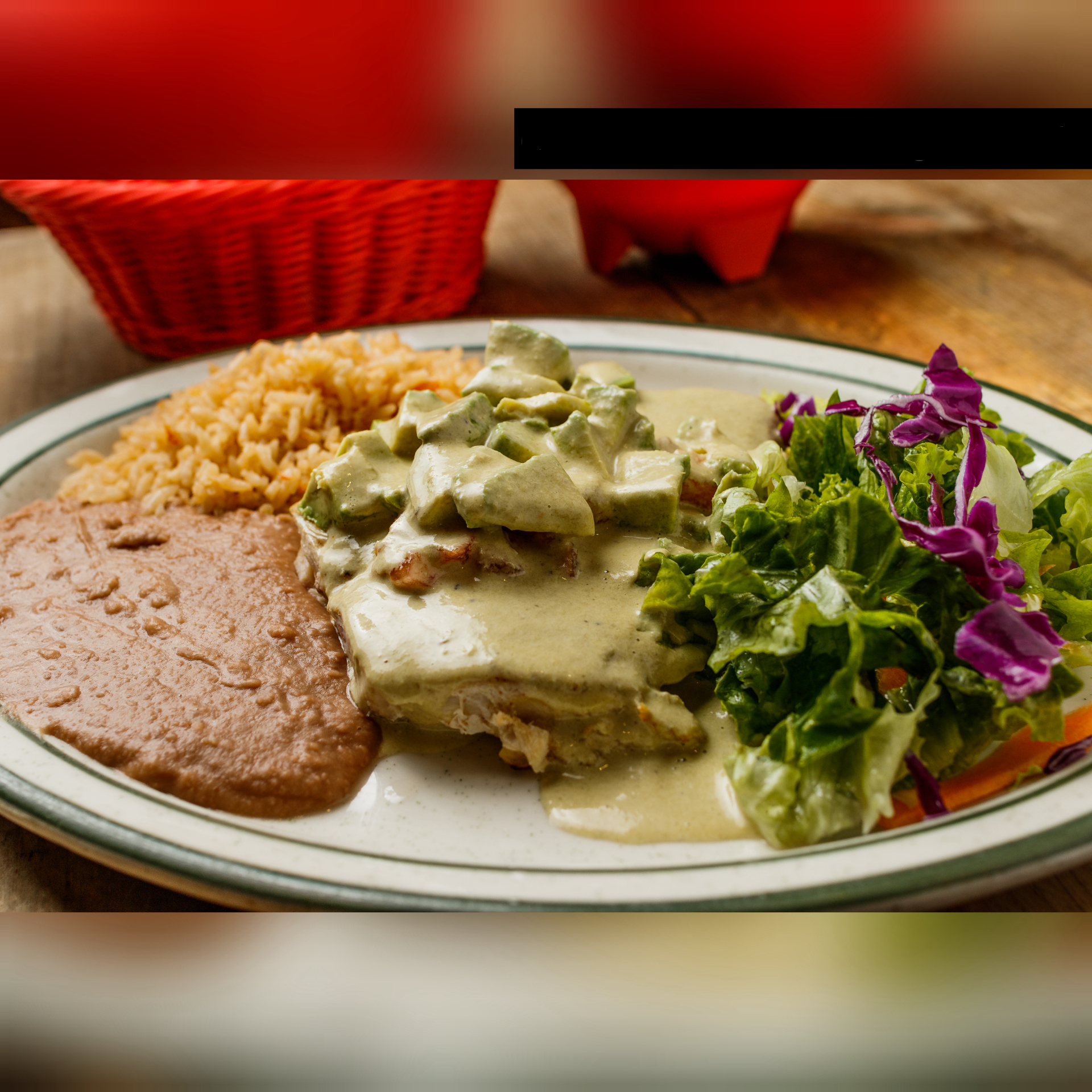 Order Pechuga Mikaila Chef's Special food online from San Lorenzo Mexican Restaurant & Cantina store, Kemah on bringmethat.com