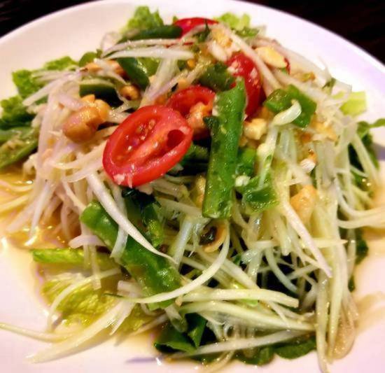 Order Som Tam Salad food online from Thai Rock store, New York on bringmethat.com
