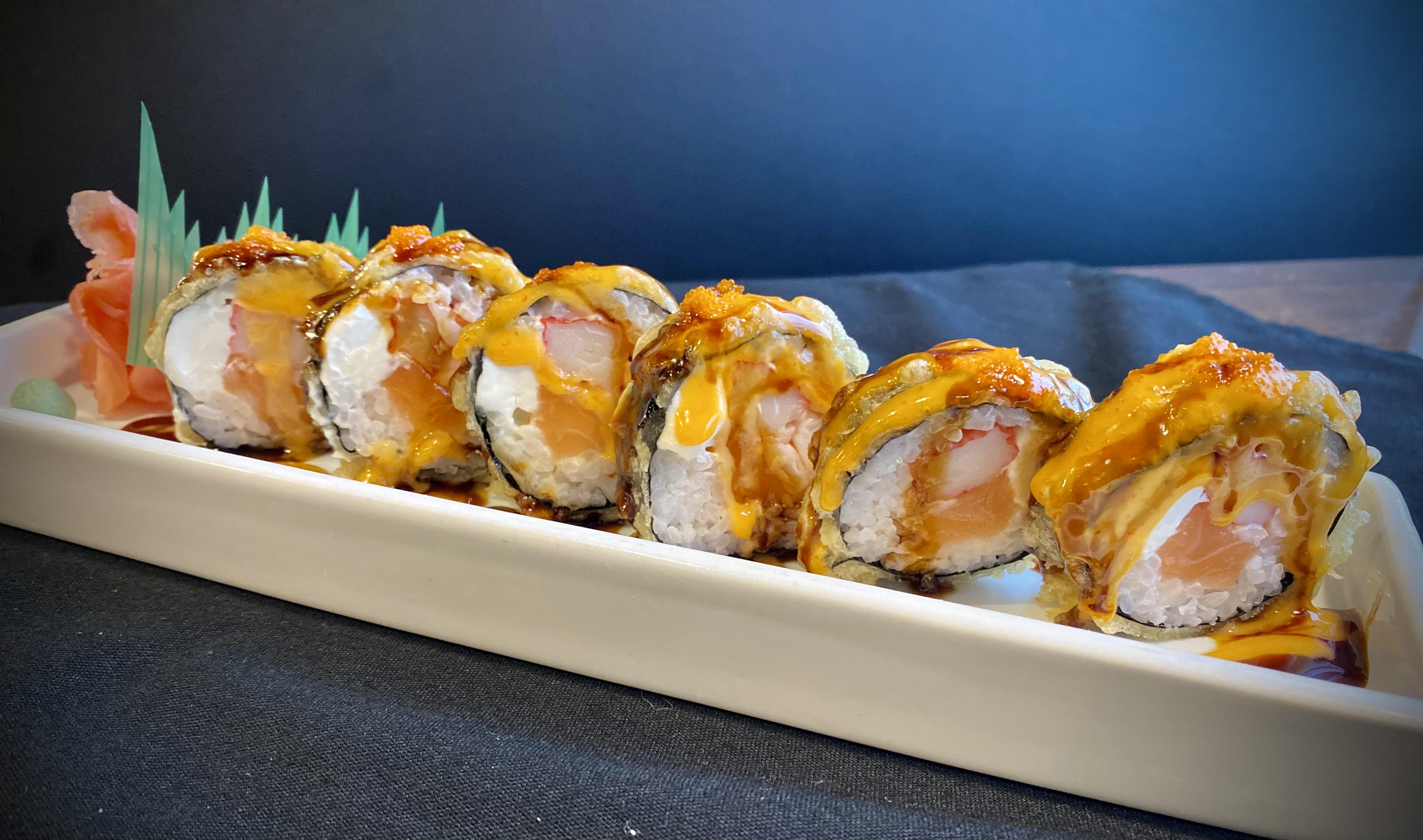 Order Hokage Roll food online from Misawa Sushi Bar store, Louisville on bringmethat.com