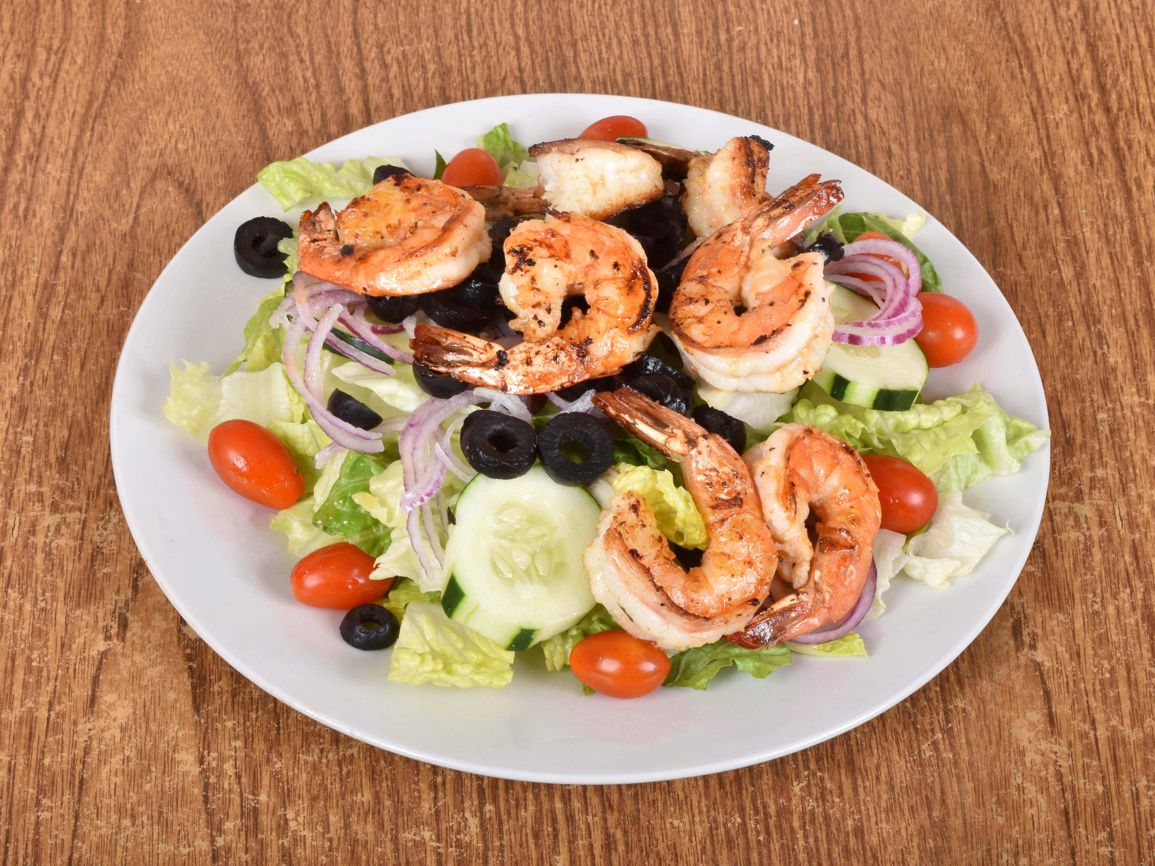 Order Grilled Shrimp Salad food online from Katonah Pizza and Pasta store, Bronx on bringmethat.com