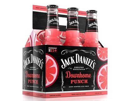 Order Jack Daniel's Cocktails Downhome Punch, 10oz 6-Pack (4.8% ABV) food online from Moby Liquor store, Los Angeles on bringmethat.com