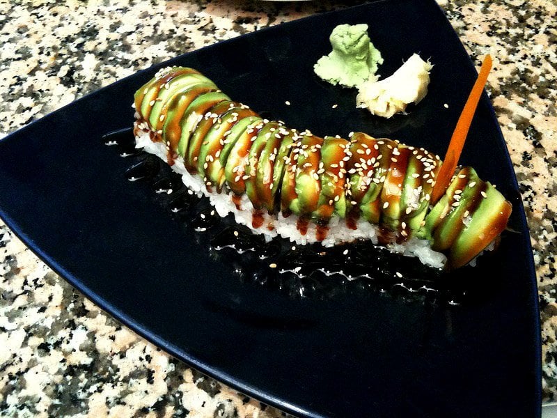 Order Caterpillar Roll food online from Rice Bowl store, Chico on bringmethat.com