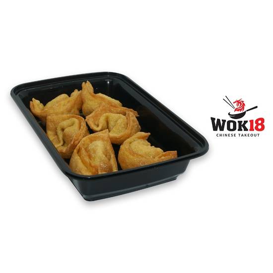 Order Fried Wontons (6 pcs) food online from Wok 18 store, Teaneck on bringmethat.com
