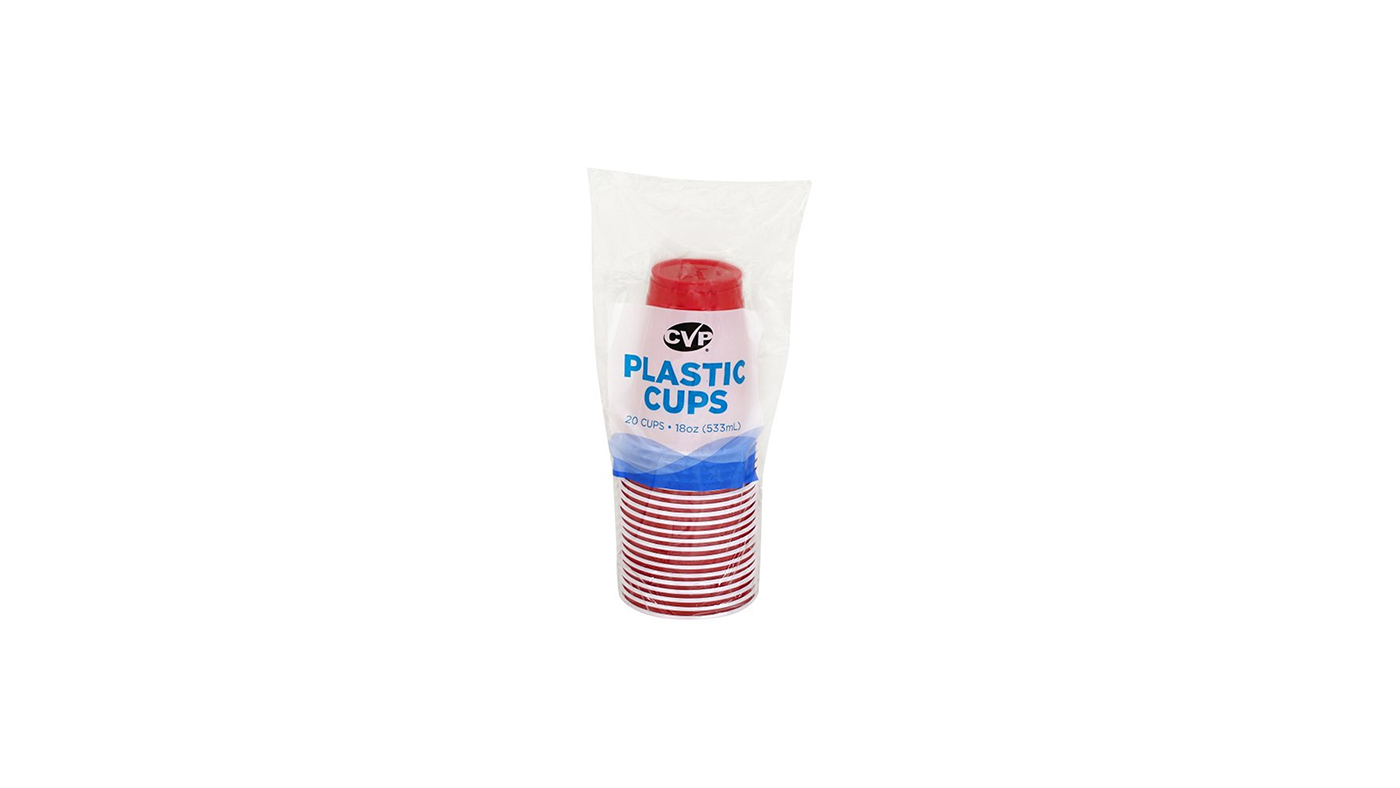 Order CVP 18oz Plastic Cups 20 Ct food online from Extramile store, San Diego on bringmethat.com