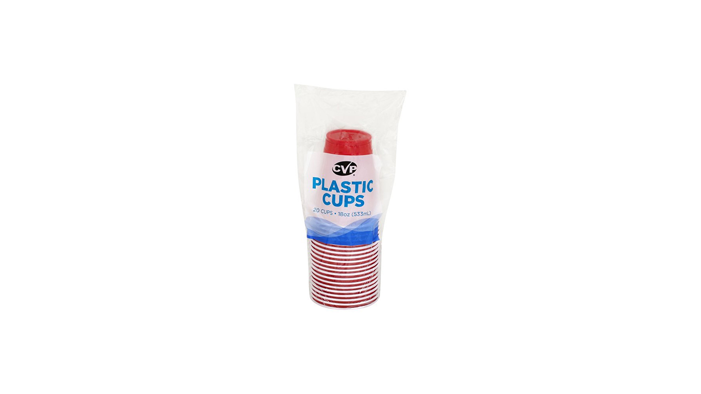 Order CVP 18oz Plastic Cups 20 Ct food online from Extramile store, Desert Hot Springs on bringmethat.com