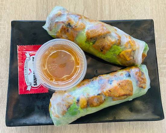 Order 9c. Grilled Pork Spring Rolls (2pcs) food online from Pho Tung & Cafe store, Lake Forest on bringmethat.com
