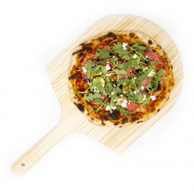 Order Fired on the Round Flatbread food online from Fahrenheit 760 store, Stamford on bringmethat.com