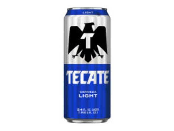 Order Tecate Light - 24oz Can food online from Booze & Brews Liquor store, Burbank on bringmethat.com