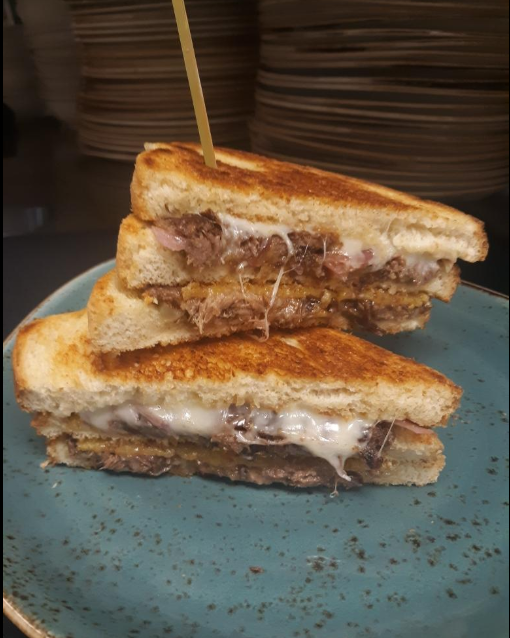 Order Birria Grilled Cheese Sandwich Dinner food online from State Fare Houston store, Sugar Land on bringmethat.com
