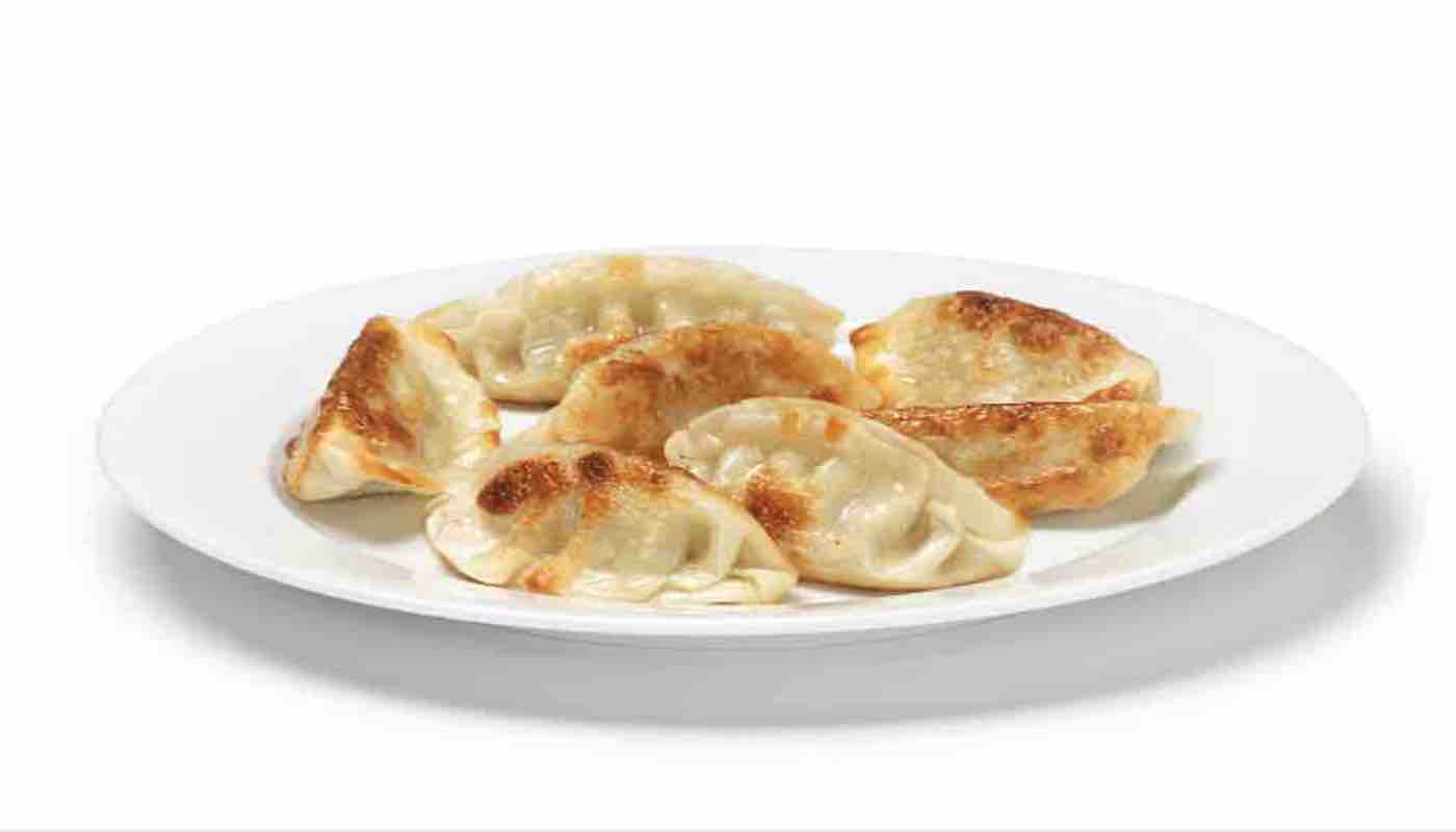 Order 6 pork potstickers food online from Gk Mongolian Bbq store, Stockton on bringmethat.com