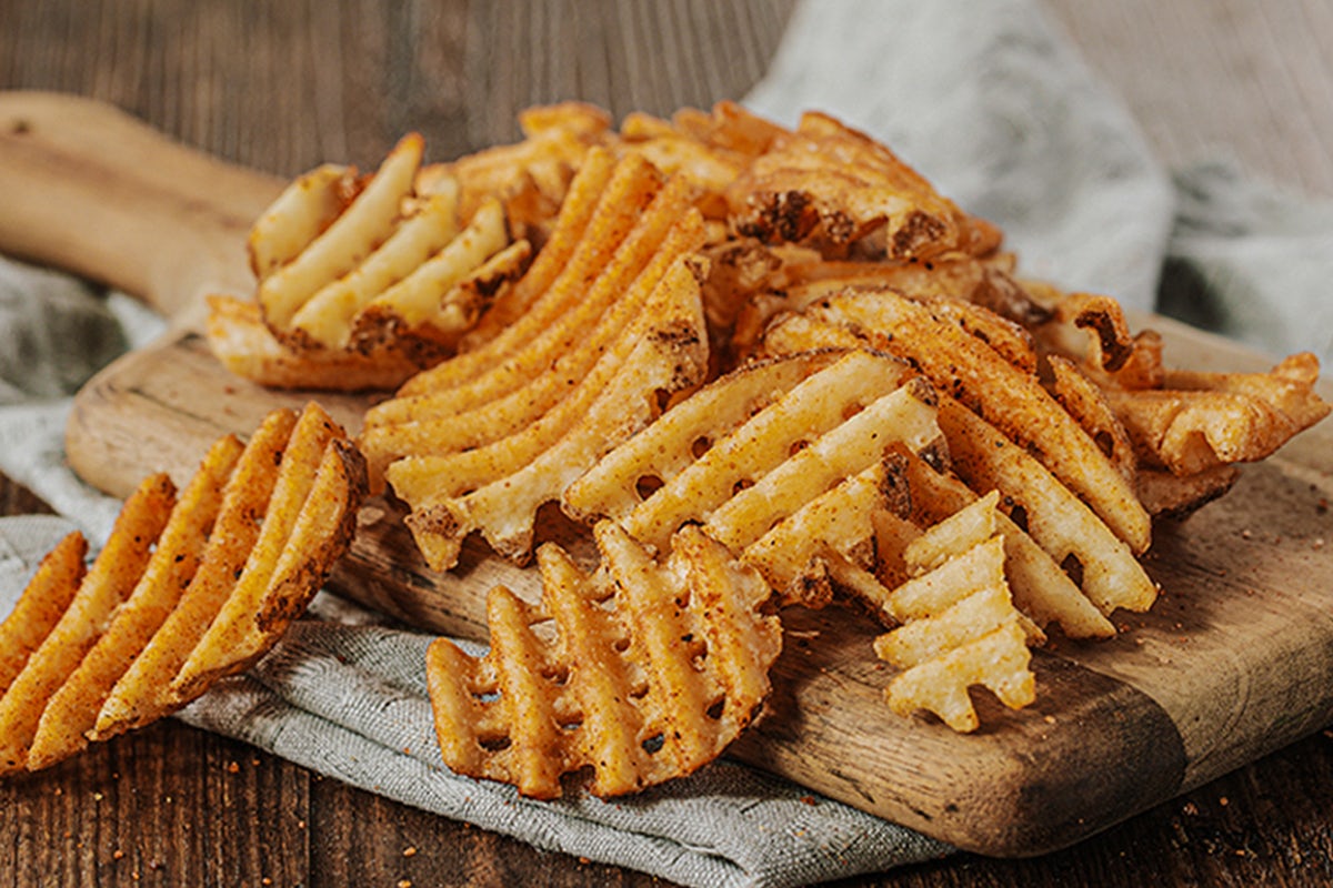 Order LOADED WAFFLE FRIES food online from Rock Bottom Restaurant and Brewery store, Orland Park on bringmethat.com