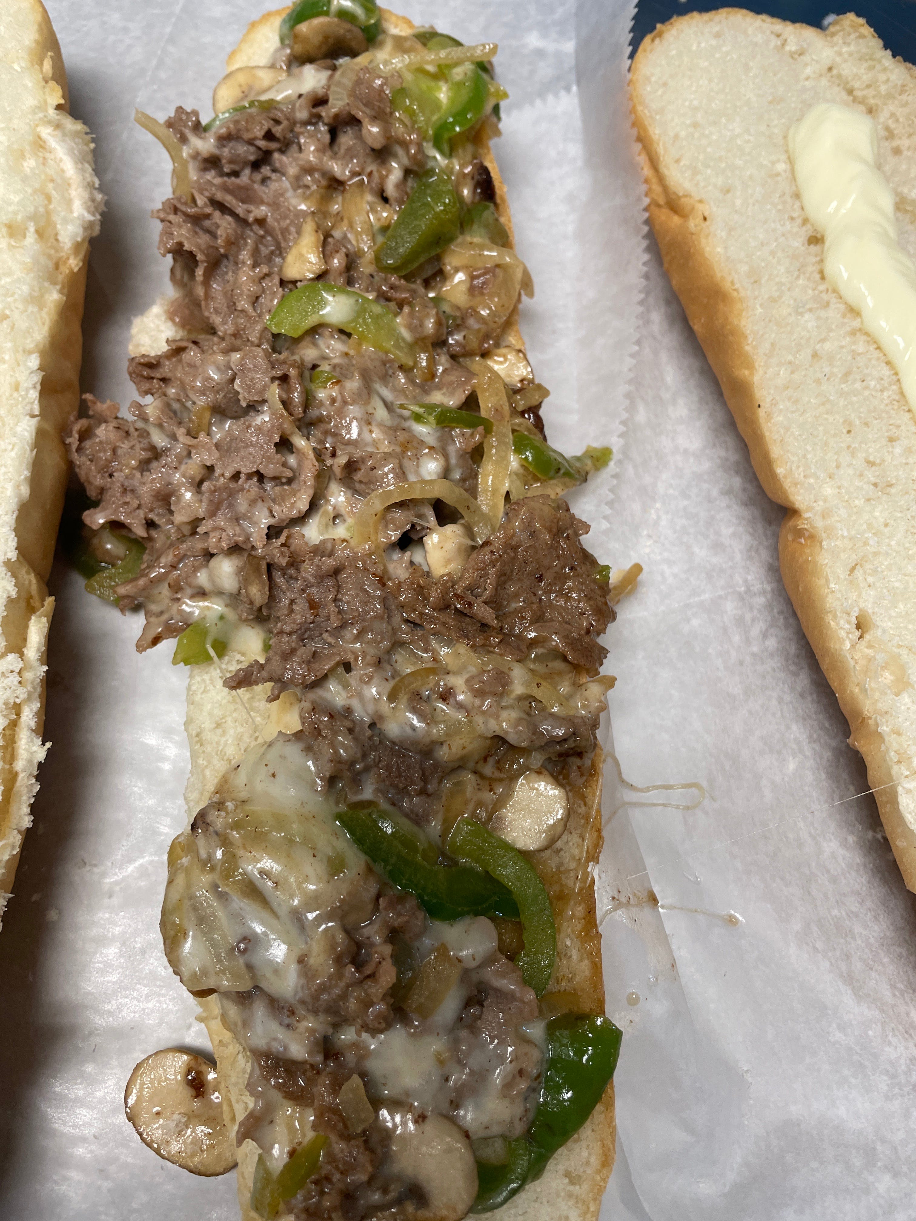 Order Philly Cheese Steak Grinder - Grinders food online from Graffiti's Pizza A Greek Taverna store, Mcdonough on bringmethat.com