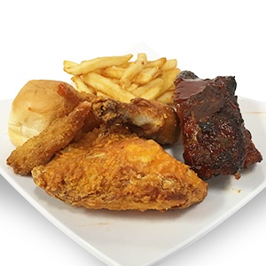 Order Ribs Combination Dinner food online from Pizza Man store, Pasadena on bringmethat.com